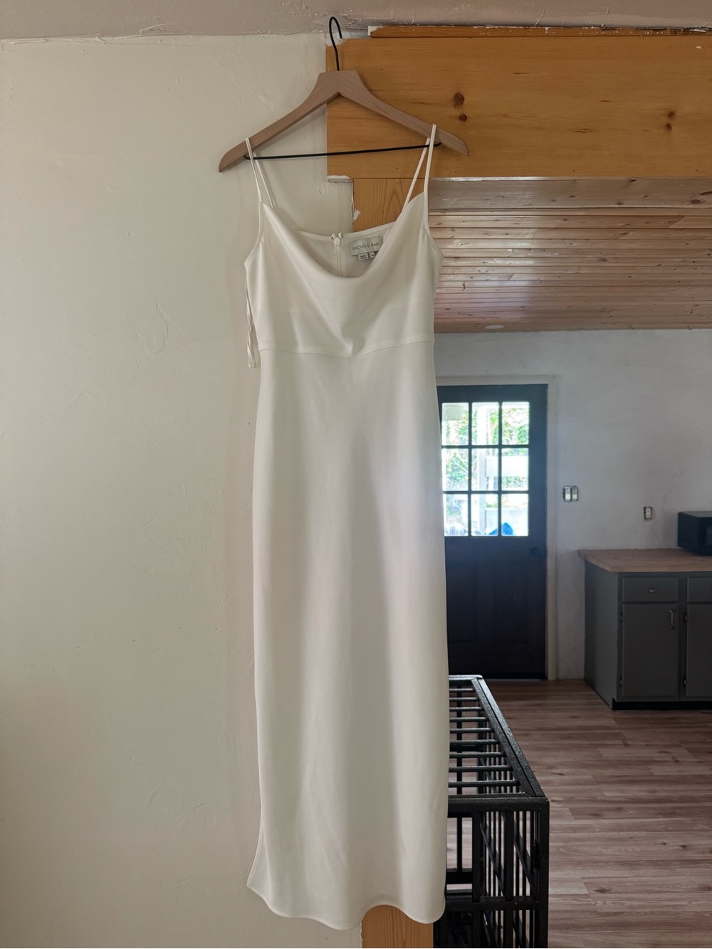 Sachin + Babi Cream Slip Midi Dress